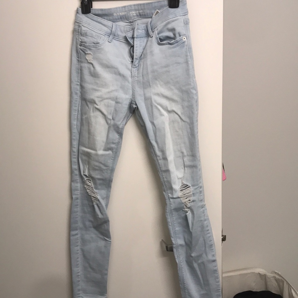 Light wash jeans